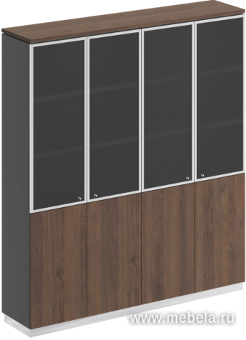 Офисный шкаф со стеклом