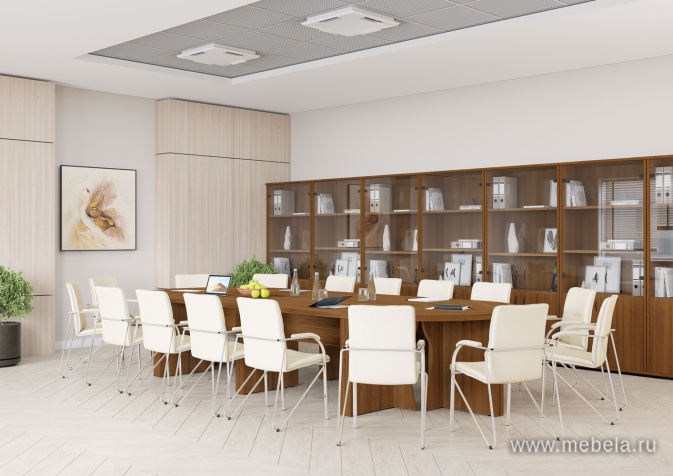 Офисный шкаф низкий узкий глухой