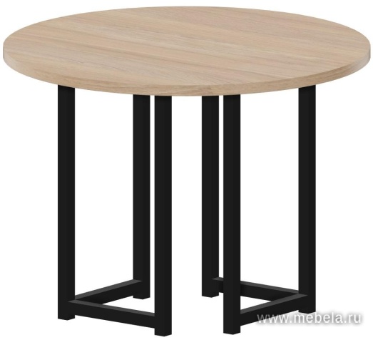 Стол журнальный круглый на металлокаркасе