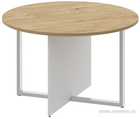 Стол переговорный на металлокаркасе (круглый)