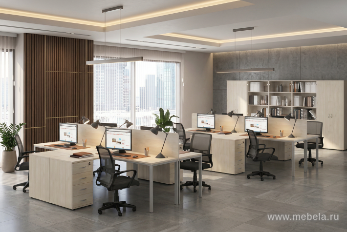 Стол письменный на П-образном металлокаркасе