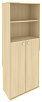 Офисный шкаф для документов высокий полузакрытый