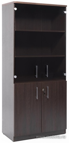 Офисный шкаф для бумаг, со стекл. дверями