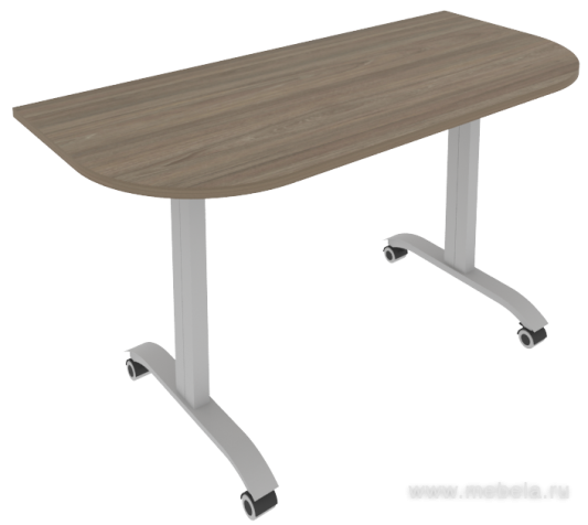 Стол складной мобильный (закругленный)