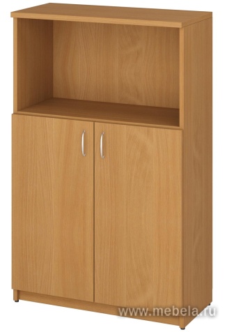 Офисный шкаф низкий полузакрытый