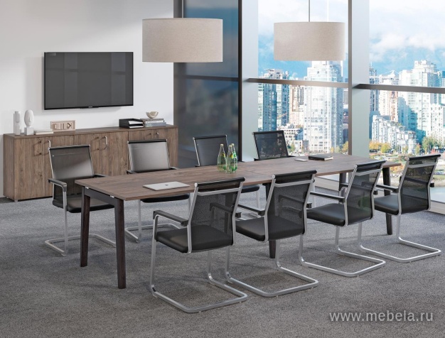 Офисный шкаф низкий узкий стекло левый / правый