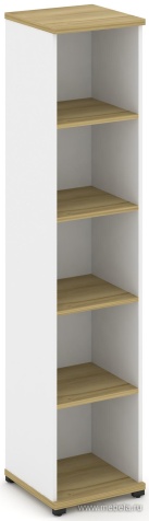 Стеллаж одна узкая секция, 5 ниш