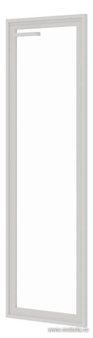 Дверь стеклянная в МДФ, средняя