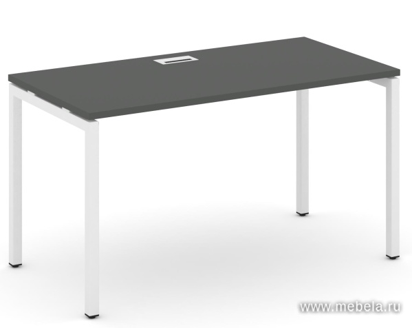 Стол письменный на металлокаркасе на П-образных опорах 40х40