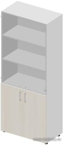 Офисный шкаф для документов (тонированное стекло)