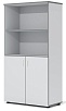 Офисный шкаф комбинированный, средний