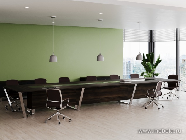 Стол переговорный квадратный с лючками из нержавеющей стали