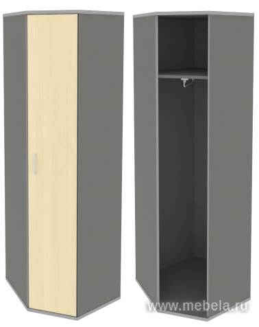 Гардероб угловой (выдвижная вешалка)