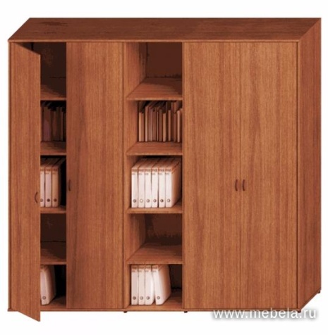 Офисный шкаф для документов высокий комбинированный