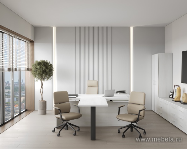 Офисный шкаф узкий средний со стеклом в раме + полка Л/ПР