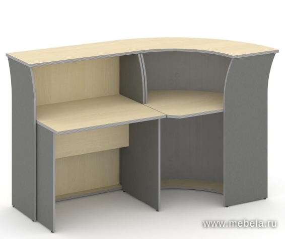 Стойка ресепшн, комплект №2 (радиусный элемент - ролета)