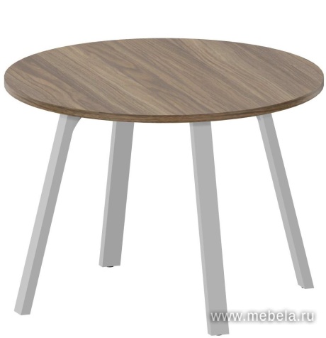 Стол для переговоров круглый (опоры прямоугольного сечения)