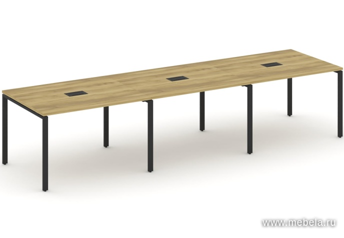 Стол для переговоров на металлокаркасе (3 столешницы)