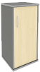 Офисный шкаф узкий низкий закрытый, Л/Пр.