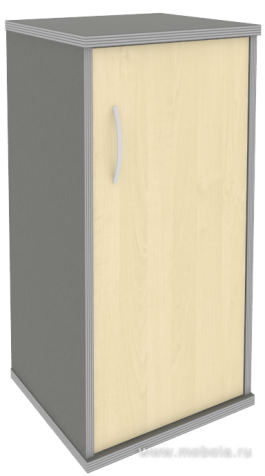 Офисный шкаф узкий низкий закрытый, Л/Пр.