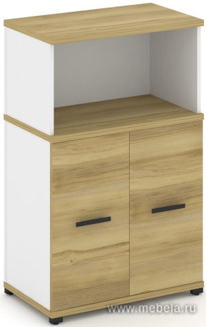 Распашной Офисный шкаф опорный/приставной с надставкой  низкой