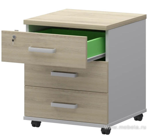 Тумба подкатная (замок на верхний ящик)