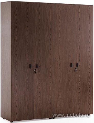 Офисный шкаф с гардеробом (4 двери)