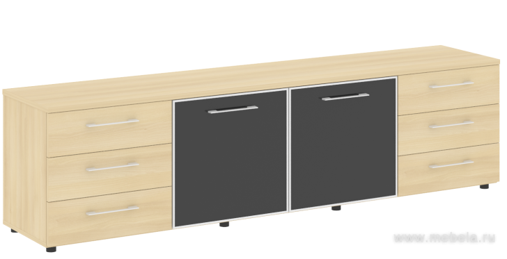 Тумба модульная (стекло Черное)