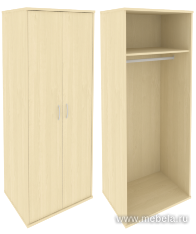 Гардероб глубокий (вешалка-штанга)