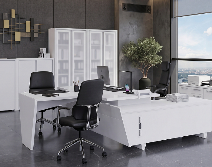 фото кабинет Корнер Белый					 №2					