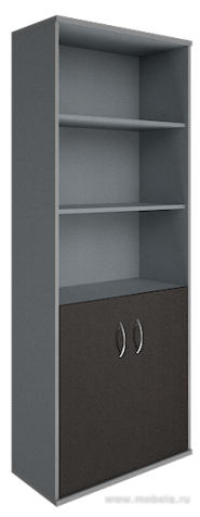 Офисный шкаф полуоткрытый