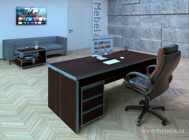 Офисный шкаф низкий широкий