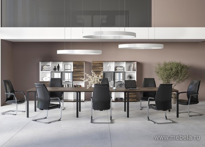 Проходной наборный элемент переговорного стола