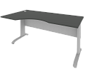 Стол эргономичный на металлокаркасе (левый)