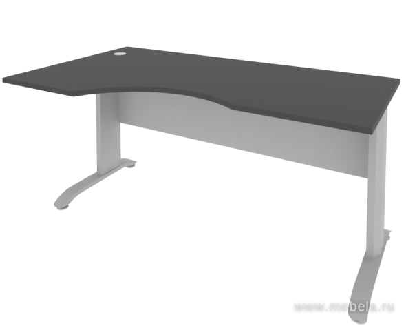 Стол эргономичный на металлокаркасе (левый)