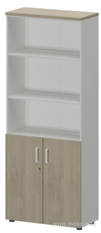 Офисный шкаф для документов высокий полузакрытый