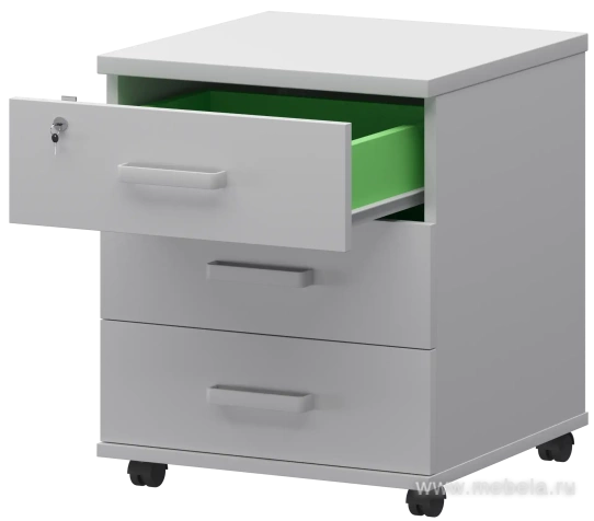 Тумба подкатная (замок на верхний ящик)