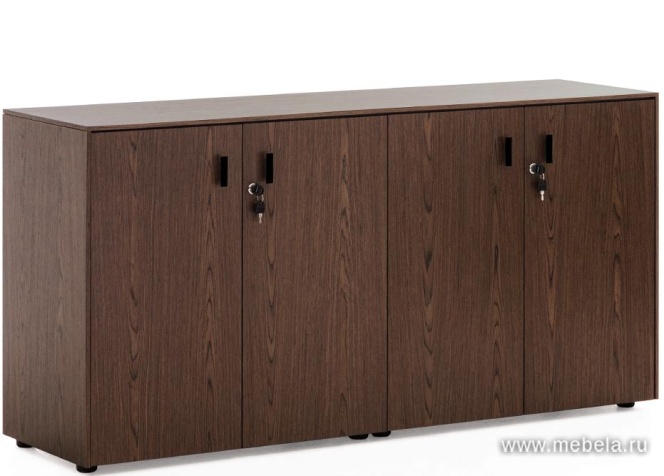 Офисный шкаф низкий (4 двери)