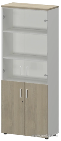 Офисный шкаф для документов со стеклом