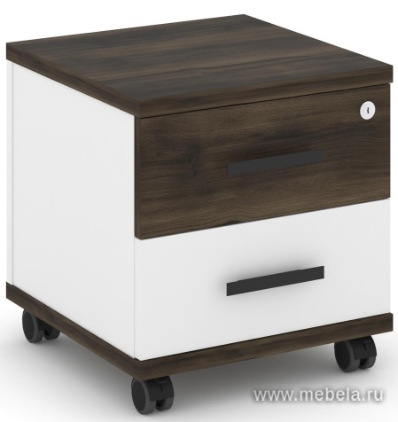 Тумба мобильная 2 ящика.