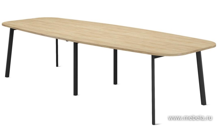 Стол для переговоров на металлокаркасе