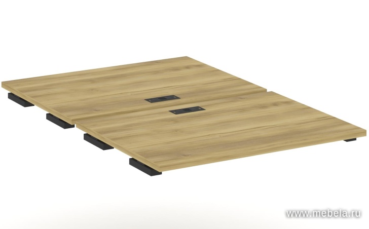 Двойной стол приставка к опорным тумбам/шкафам