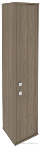 Офисный шкаф высокий узкий закрытый