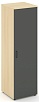 Гардероб узкий глубокий универсальный, задняя стенка ЛДСП