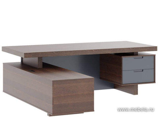 Стол письменный с тумбами  (малая справа)