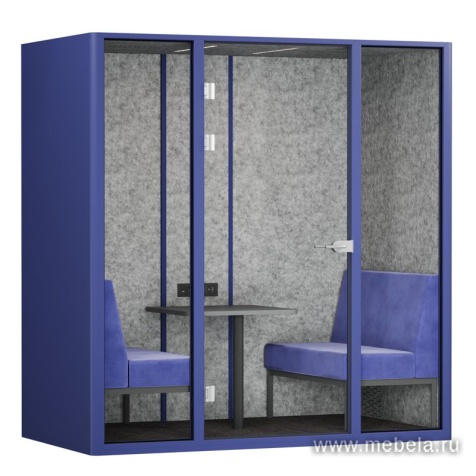 Четырехместная акустическая кабина (задняя стенка металл)         