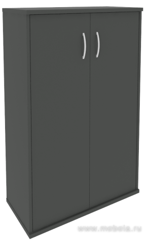 Офисный шкаф средний широкий (2 средние двери ЛДСП)