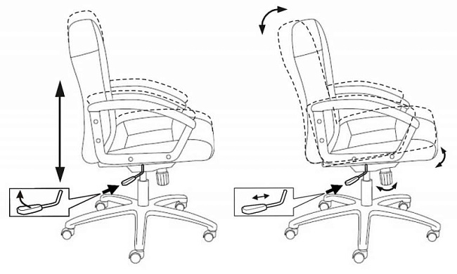 фото кресло T-9908AXSN-Low №5