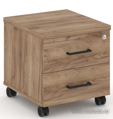 Тумба мобильная 2 ящика. Усиленные колеса