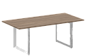 Стол для переговоров на О-образном металлокаркасе